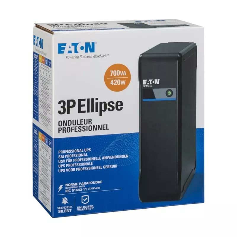 Eaton 3P700I UPS Standby Offline 0.7 kVA 420 W 4 AC outlets