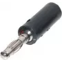 Banana Plug ShiverPeaks 56200-S – single banana connector, black, high-conductivity contact