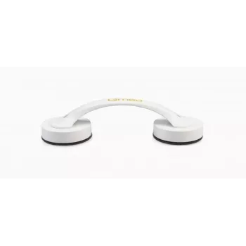Suction cup holder Qmed DRQM6D0AAXXXP — technopolymer wall mount, 20 cm depth, max load 30 kg, white, 65×53 mm