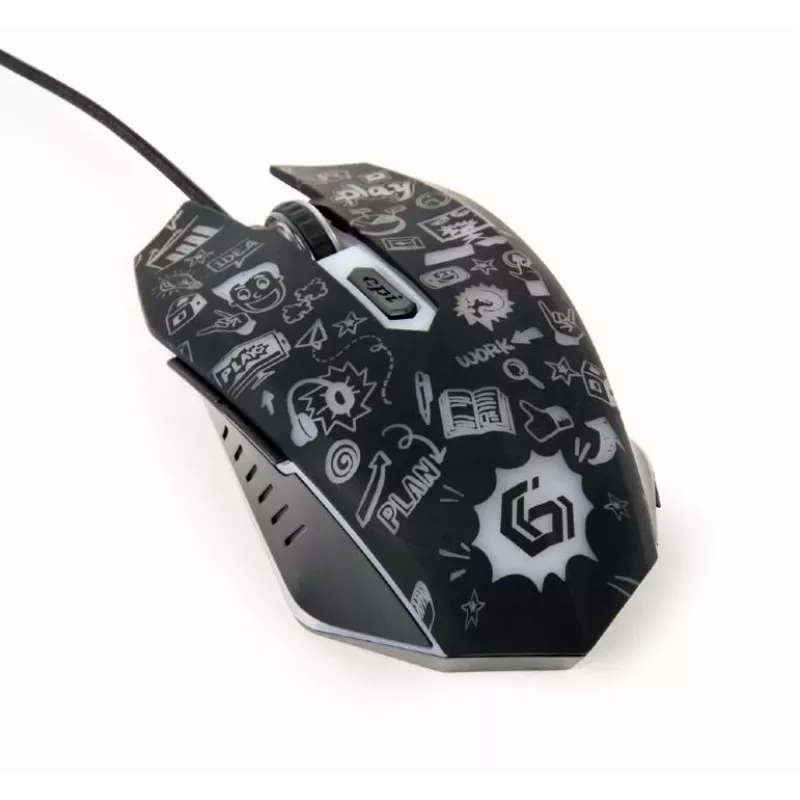 Mouse USB Optical BLACK/MUS-6B-GRAFIX-01 Gembird