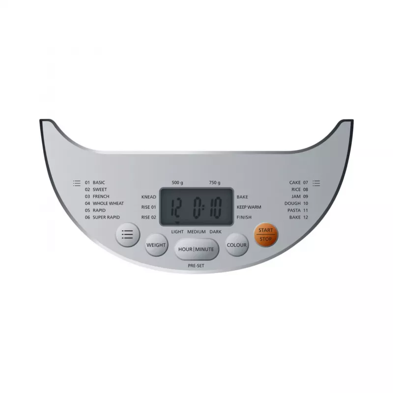 bread maker BM 3 (White/Silver, 600 Watt, for loaves to 750g)