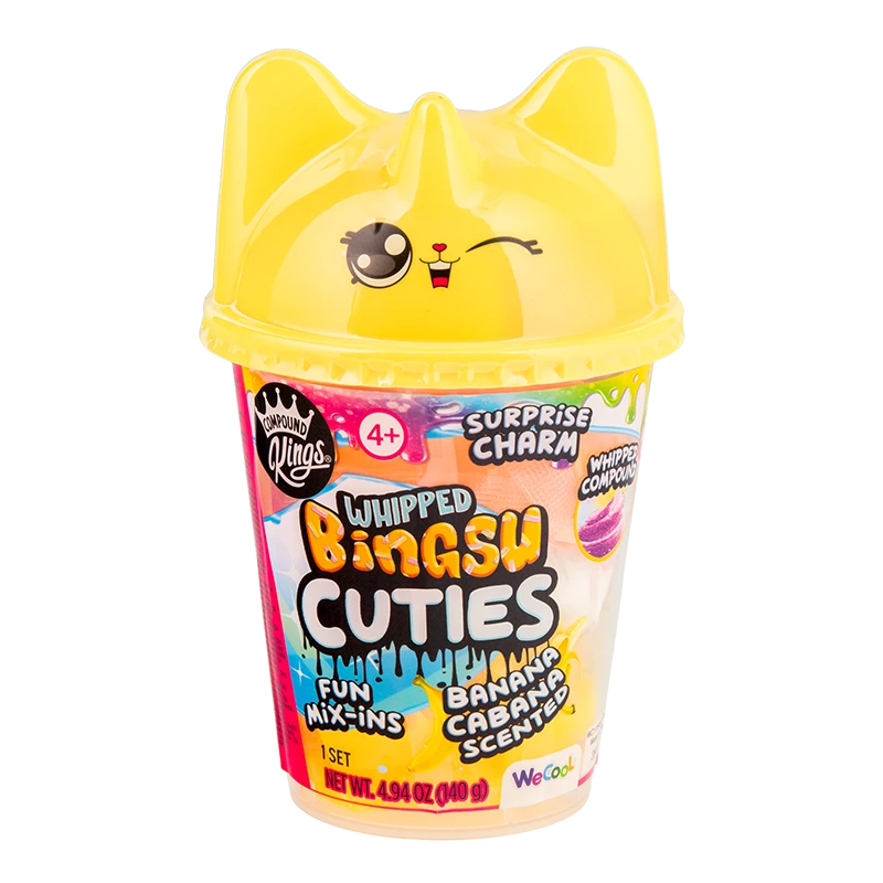 WECOOL Whipped Bingsu Cuties Banana Cabana frozen dessert mix — Whipped bingsu cup, banana flavor