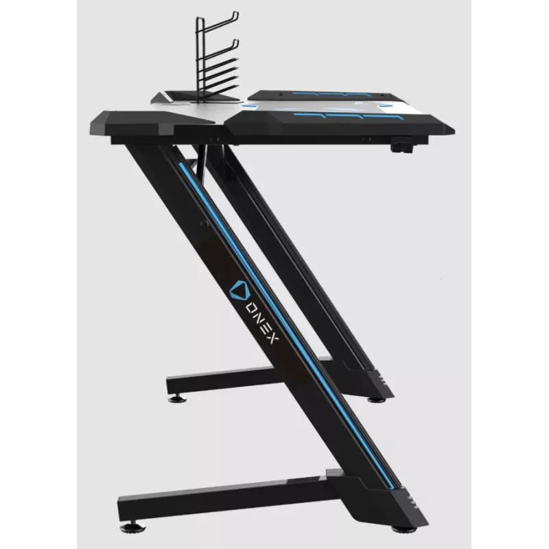 Onex | RGB Gaming Desk w/Cup holder, headset hook, Gamepad holder, 114cm(w) | GD1200Z | Black