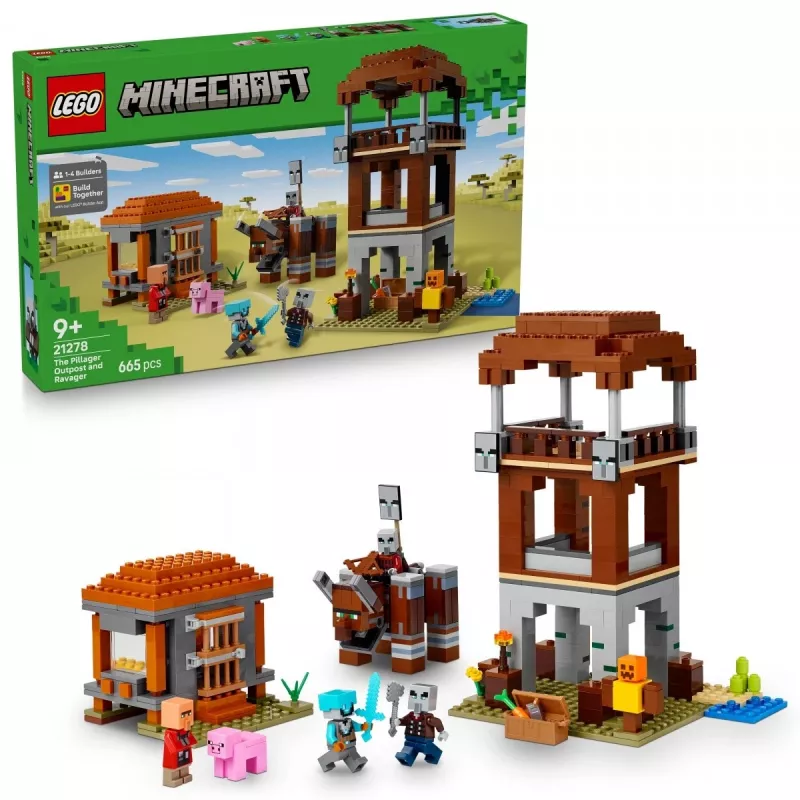 LEGO MINECRAFT 21278 The Pillager Outpost and Ravager