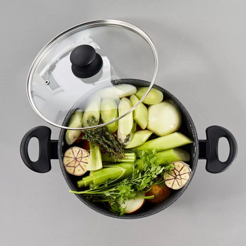 Stockpot Russell Hobbs RH02809EU7 24 cm Metallic Marble, heavy-duty cooking pot
