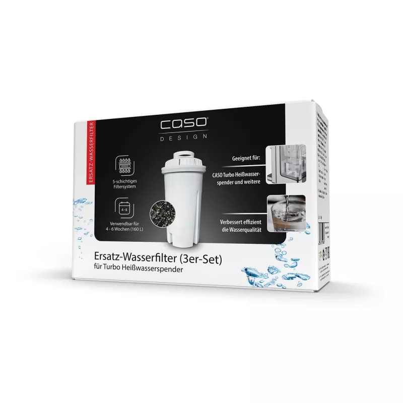 Caso | Spare filter for Turbo-hot water dispenser, 3pcs