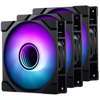 Phanteks M25 Gen2 120mm PWM D-RGB Fan 3-Pack - Black