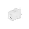 Dicota Power Supply - compact, GaN - 65 Watt - 5 A - PD 3.0 - 3 Output Ports (2 x USB-C, USB)
