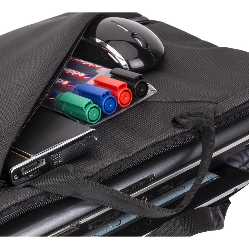 Messenger case Rivacase 8730 39.6 cm (15.6 inch) Black