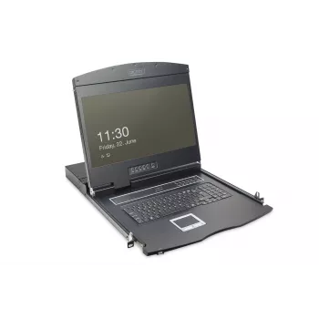KVM Console Digitus 19 inch LCD 8-Port VGA US Keyboard