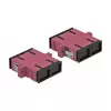 Fibre optic connector SC female–female DELOCK 85998, violet, pack of 4