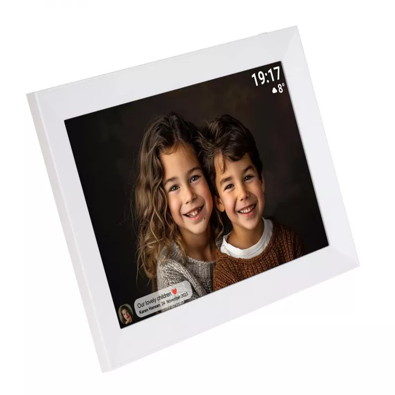 Denver PFF-1012 digital photo frame White 25.6 cm (10.1) Touchscreen Wi-Fi