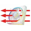 Case fan MODECOM VOLCANO LOOP 120 ARGB Reverse Fan White 120 mm, PWM, 400–1400 RPM