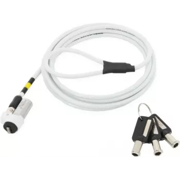 Cable Lock Mobilis 001328 White 1.8 m Key Lock