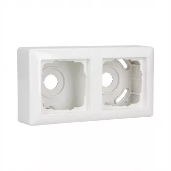 Switch/Socket Cover Frame Gira 106203 Standard 55, 2-fold, Reinweiß