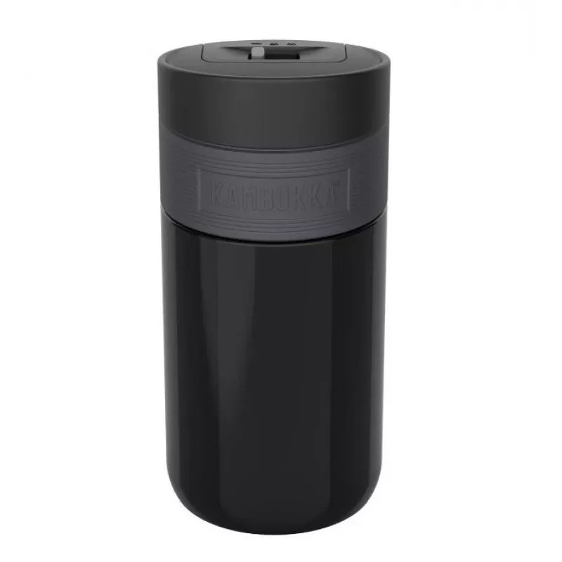 Thermal mug Kambukka Etna 300 ml Pitch Black — insulated travel cup, stainless steel, leakproof, 300 ml