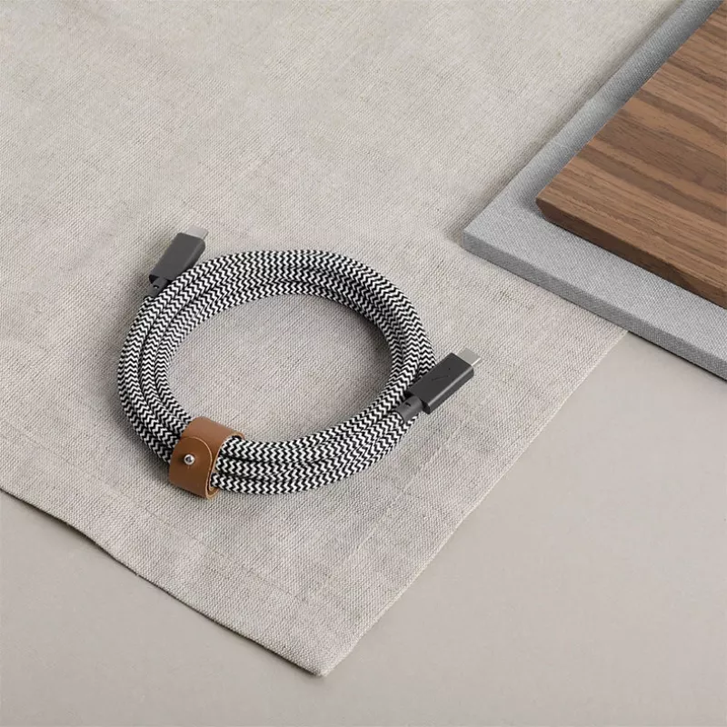 Cable USB-C to USB-C Native Union Belt Cable Pro 240W, 2.4 m, USB 2.0, 0.48 Gbit/s, Green
