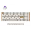 Mechanical keyboard Keychron K4 HE 96% QWERTY — USB, RF Wireless & Bluetooth, 100 keys, RGB, White/Wood