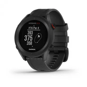 GPS golf watch GARMIN Approach S12 Black, 43 mm case, silicone band, 30 h GPS battery