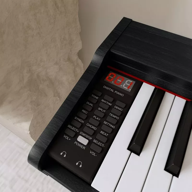 Digital piano Kruger & Matz KMDP-45-BK — 88-key weighted keyboard, matt black