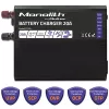 Charger QOLTEC Monolith 20A 12V for LiFePO4, AGM, GEL, SLA batteries