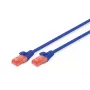 Network Cable Digitus CAT 6 U/UTP RJ-45 Cat6 3m Blue