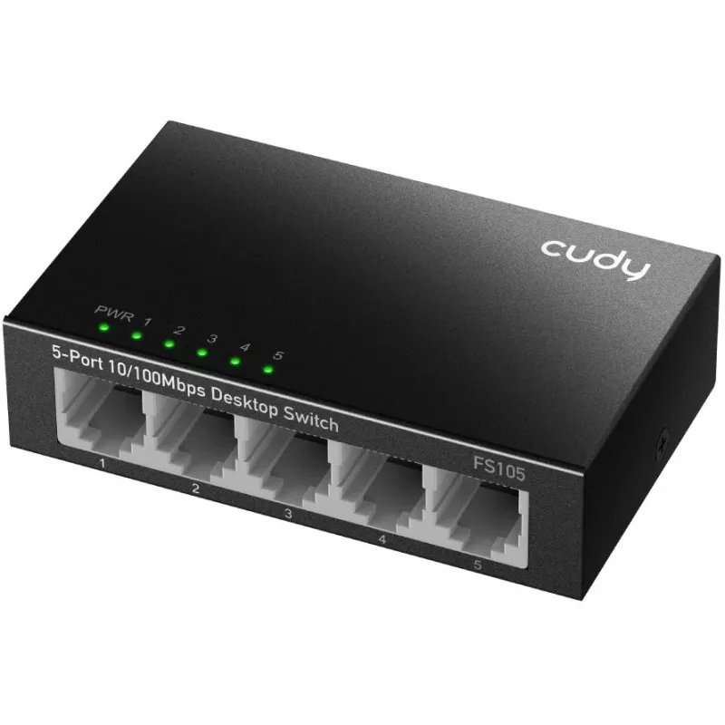 Unmanaged Switch Cudy FS105 5 Ports Fast Ethernet 10/100 Black