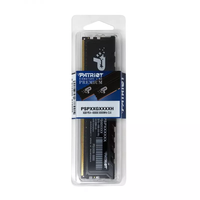Desktop RAM PATRIOT Premium Black DDR4 32GB 3200MHz CL22 1x32GB 37mm height
