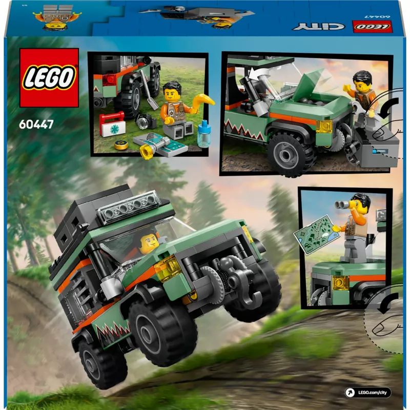 LEGO City Offroad SUV 4x4 building set 60447 — 221 pieces, 1 minifigure, age 6+