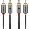 Goobay 65295. Anschluss 1: 2 x RCA, Steckverbinder 1 Geschlecht: Männlich, Anschluss 2: 2 x RCA, Steckverbinder 2 Geschlecht: Männlich, Kabelmaterial: