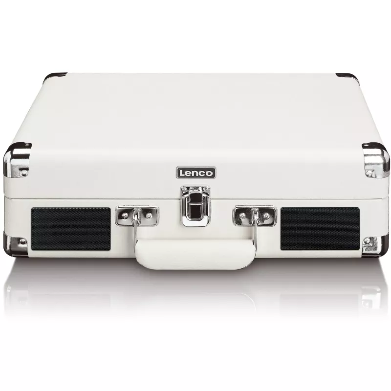 Belt-drive turntable Lenco TT-115CR cream — suitcase record player, USB recording, Bluetooth 5.0, 33/45/78 RPM