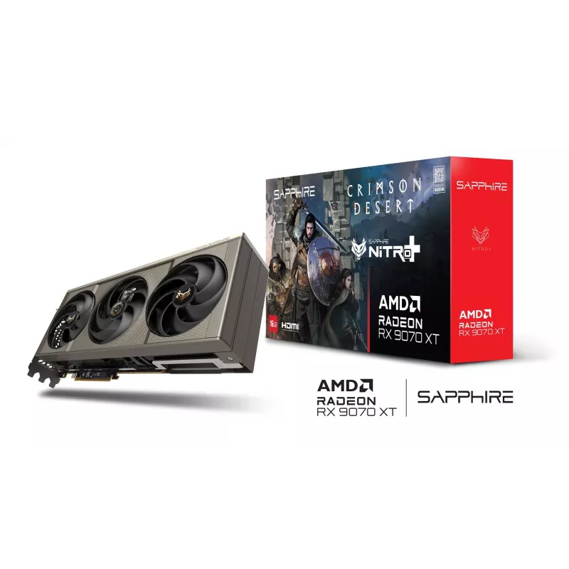 Graphics card Sapphire NITRO+ Radeon RX 9070 XT OC Crimson Desert Edition — 16 GB GDDR6, 256-bit, PCIe 5.0