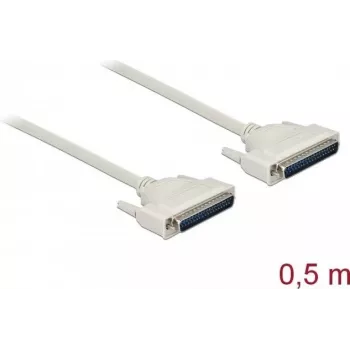 Serial cable DELOCK 86911, D-Sub 37-pin to D-Sub 37-pin, beige, 0.5 m