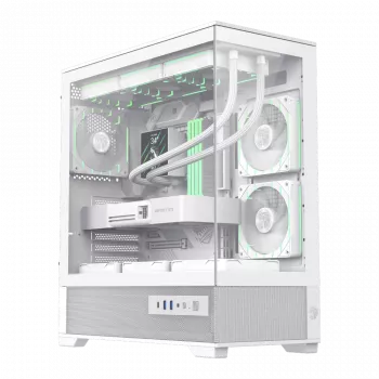 Gamemax Case | VISTA 2 AW | White | Midi Tower | Power supply included No