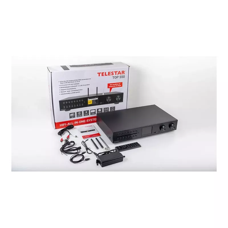 Telestar 5700550 radio Internet Digital Black, Metallic