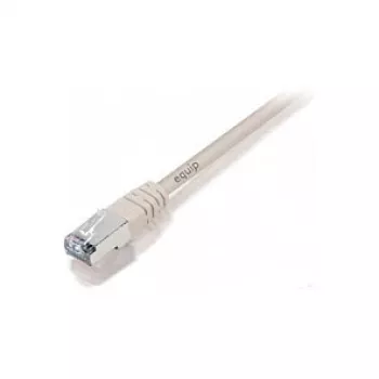 Network patch cable EQUIP Cat.5e SF/UTP 10 m, RJ-45 to RJ-45, beige