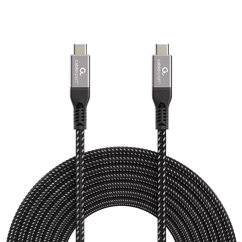 USB-C to USB-C cable GEMBIRD CCBP-USB4-CMCM240 1.5 m, USB4 Gen 3x2, 40 Gbit/s, 240 W, black