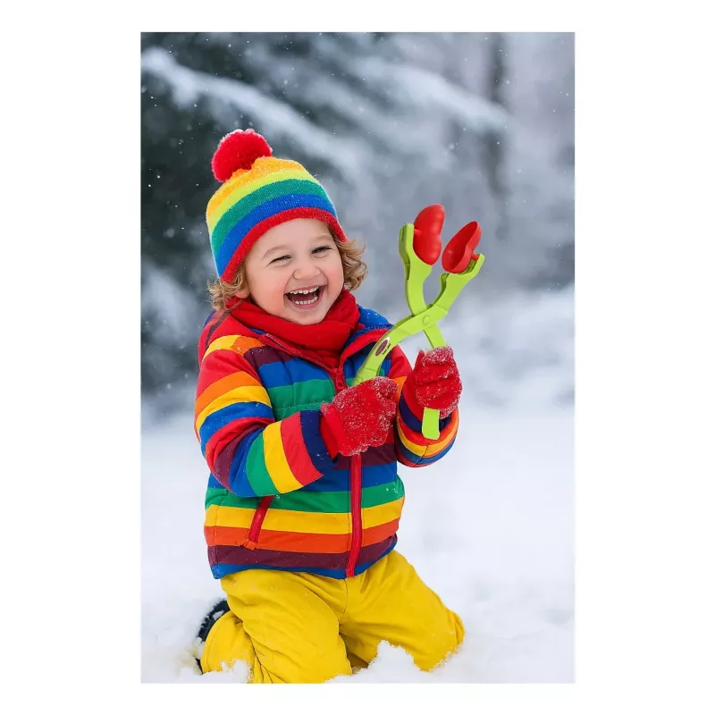 Snowball maker scoop Jamara Snow Play 2in1 — heart and star shapes, ages 3+, multicolour