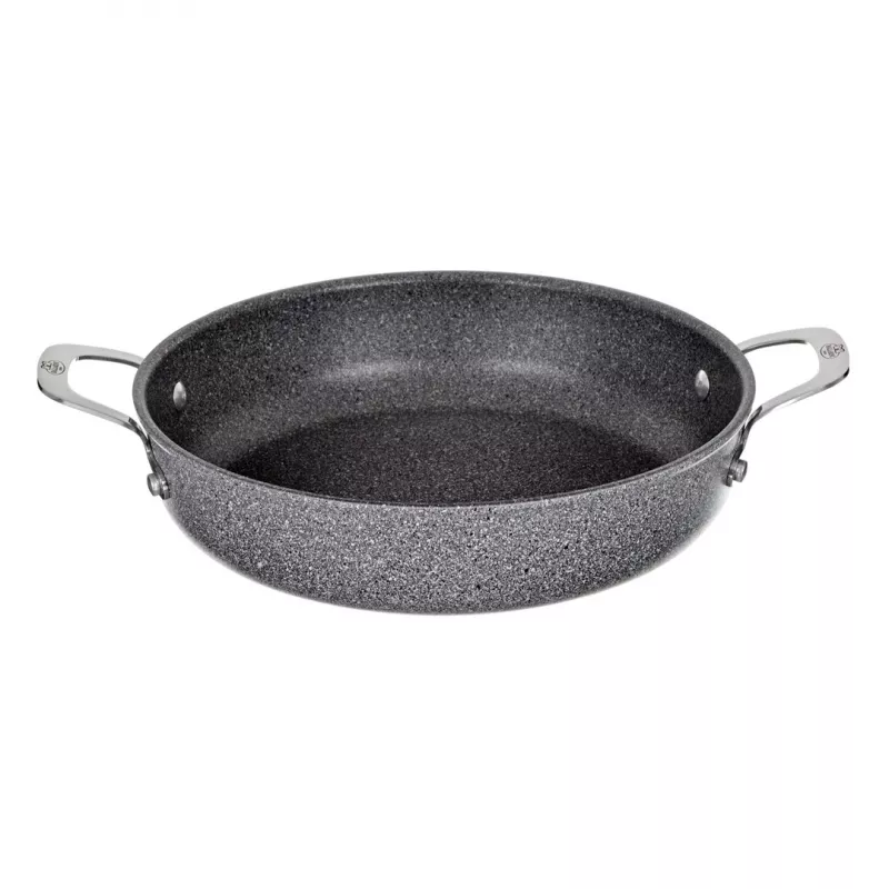 Induction deep frying pan with 2 handles BALLARINI Salina Granitium 24 cm 75002-811-0
