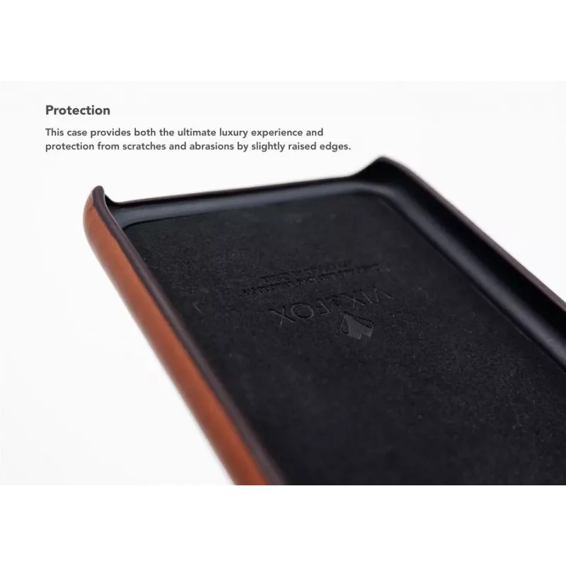 Card Slot Back Shell VixFox for Samsung S9 — caramel brown, rear cover with card pocket