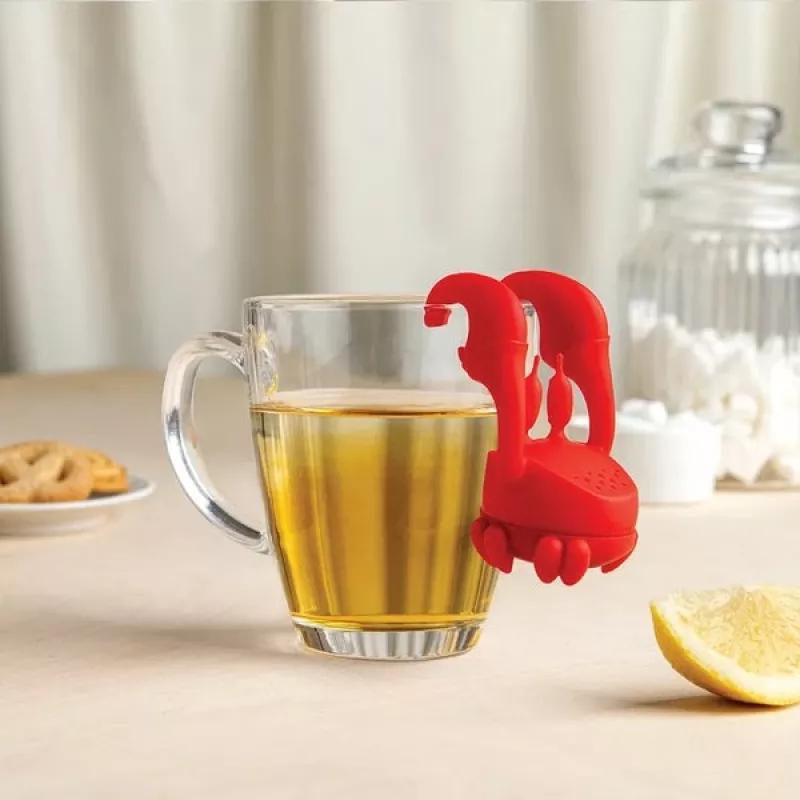 Silicone Tea Infuser Ototo Design OT973 Red 66mm 81mm