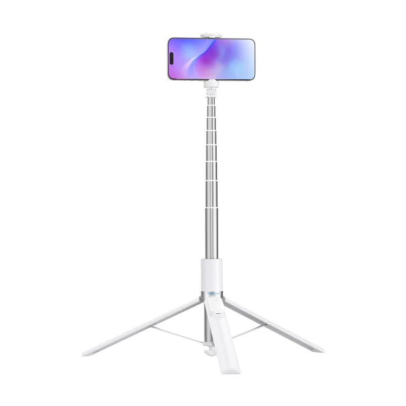 Selfie holder tripod Telesin 1.8 m — adjustable 3‑leg support for cameras and smartphones