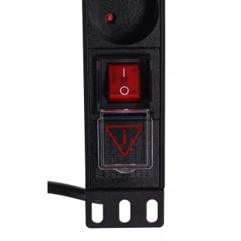 Alantec 19-inch 1U Power Strip, 8x CEE 7/5, Switch, 1.8m (PZ081U)