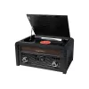 Turntable muse MT-115 W — black/gold, 33-45-78 RPM, J-shaped tonearm, rotary volume, 240V AC