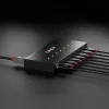 Lindy 7 Port USB 3.0 Metal Hub, USB 3.2 Gen 1 (3.1 Gen 1) Type-A, 5000 Mbit/s, Black, 0.8 m, 185 mm, 75 mm