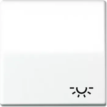 Wall-mounted electrical switch control panel JUNG AS 591 L WW, white finish