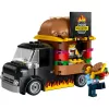 LEGO City Burger Van Food Truck Toy for 5 Plus Year Old Boys & Girls Vehicle Building Toys Kitchen Playset with Vendor Minifigure and Accessories