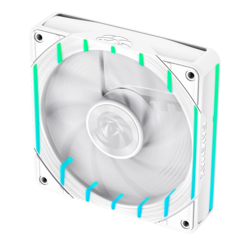 GAMEMAX TORNADO T12 ARGB-RW 120mm White Reverse Blade Case Fan