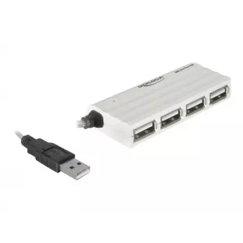 USB Hub DeLOCK 87445 4-Port External 480 Mbit/s White