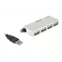 USB Hub DeLOCK 87445 4-Port External 480 Mbit/s White